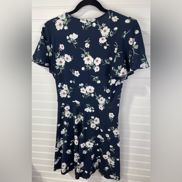 BCX Blue Floral Dress Large Women’s - Picture 4 of 8